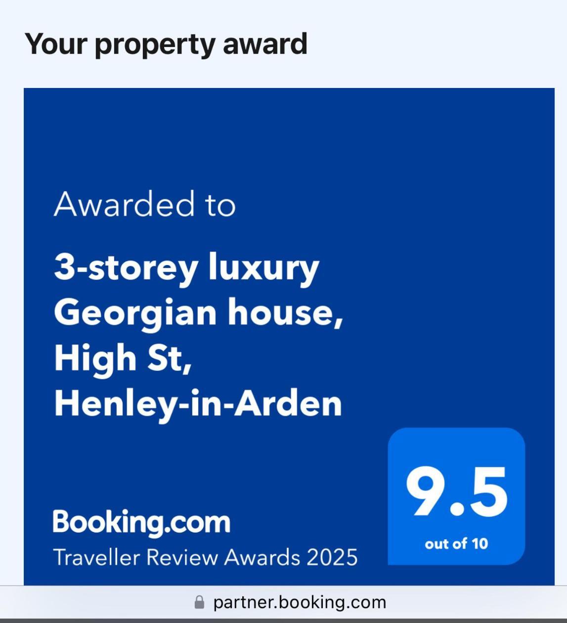 Entire Georgian Luxury Home - 3 Storey- High St Henley-In-Arden -Two Bedrooms-Sleeps 4 Kültér fotó